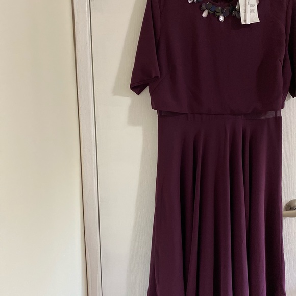 BNWT Burgundy ASOS Maxi Dress - Picture 4 of 4
